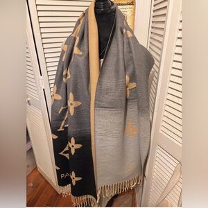 Black and gray inspired Scarf